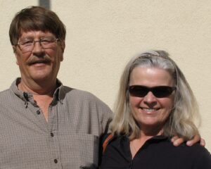 a portrait of Diane Olberg and her husband